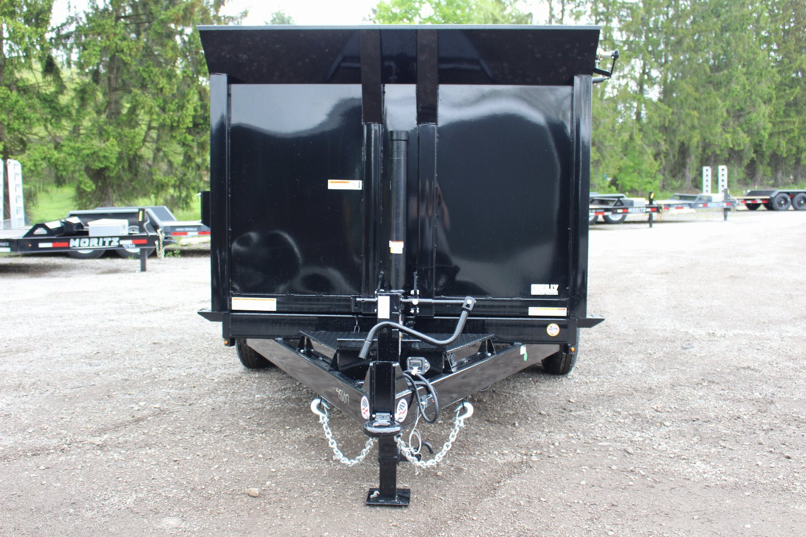 New 2025 Sure-Trac 7' x 12' Hydraulic Dump Trailer - 4' Steel Sides - Telescopic Ram - 14000# GVW