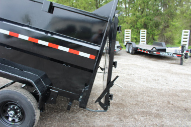 New 2025 Sure-Trac 7' x 12' Hydraulic Dump Trailer - 4' Steel Sides - Telescopic Ram - 14000# GVW