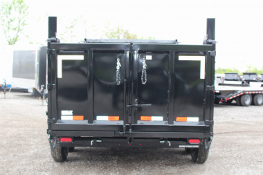 New 2025 Sure-Trac 7' x 12' Hydraulic Dump Trailer - 4' Steel Sides - Telescopic Ram - 14000# GVW