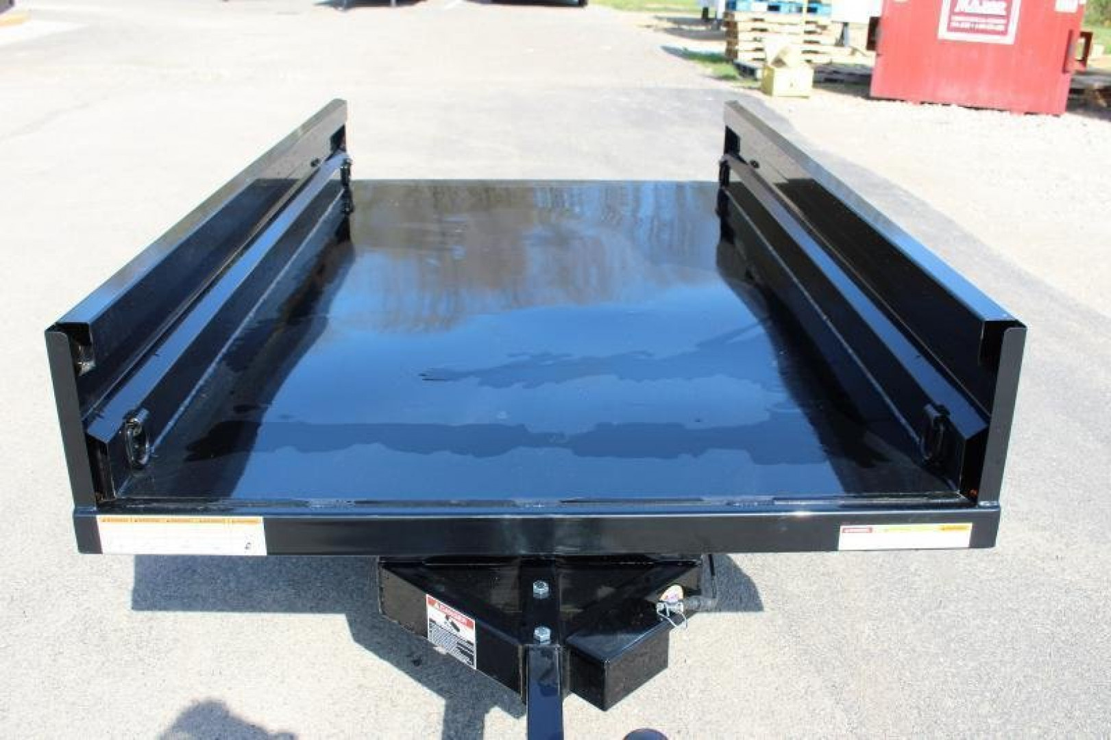 New 2025 SURE-TRAC 4.5' X 8' Deckover Utility Hydraulic Dump Trailer - 2990# GVW