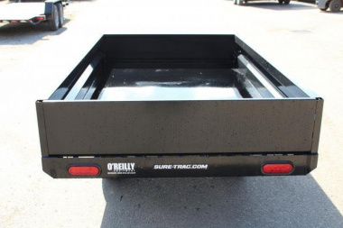 New 2025 SURE-TRAC 4.5' X 8' Deckover Utility Hydraulic Dump Trailer - 2990# GVW