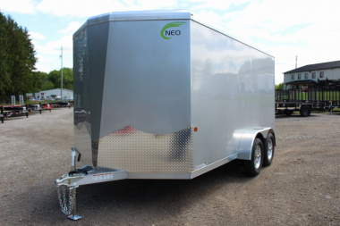 New 2026 NEO Trailers NAV 7' x 14' Aluminum Enclosed Cargo Trailer - Ramp Door - 6' INTERIOR HEIGHT - 7000# GVW