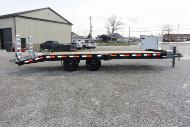 New 2025 Moritz 8' 6" x 20' + 4' Deckover Flatbed w/ Beavertail - Aluminum Ramps - 16,000# GVW