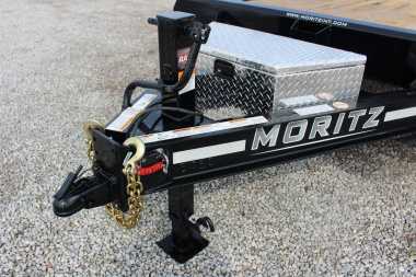 New 2025 Moritz 8' 6" x 20' + 4' Deckover Flatbed w/ Beavertail - Aluminum Ramps - 16,000# GVW