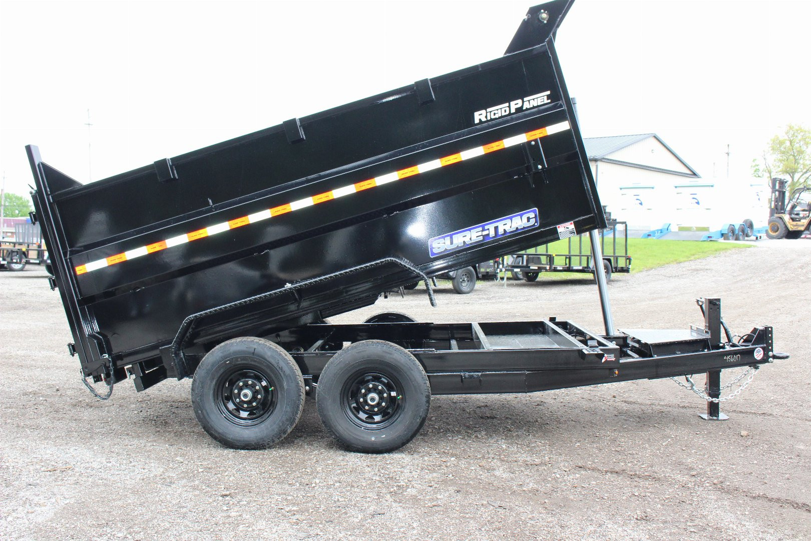 New 2025 Sure-Trac 7' x 12' Hydraulic Dump Trailer - 4' Steel Sides - Telescopic Ram - 14000# GVW