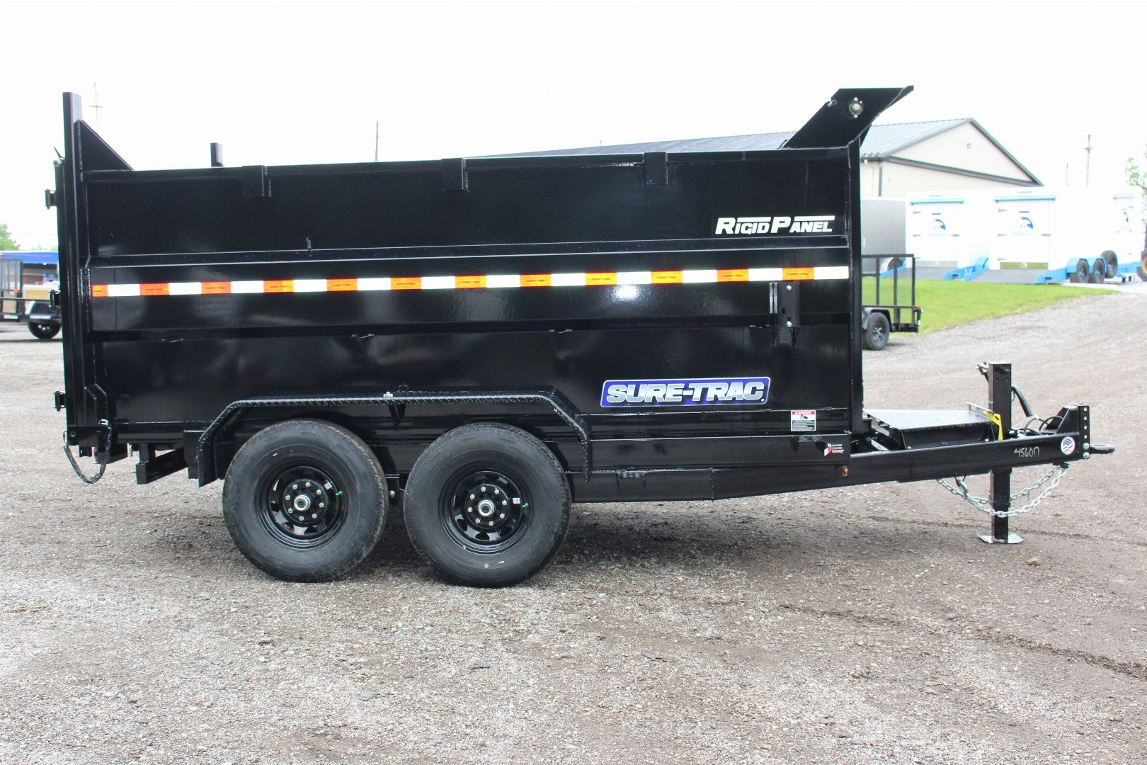 New 2025 Sure-Trac 7' x 12' Hydraulic Dump Trailer - 4' Steel Sides - Telescopic Ram - 14000# GVW
