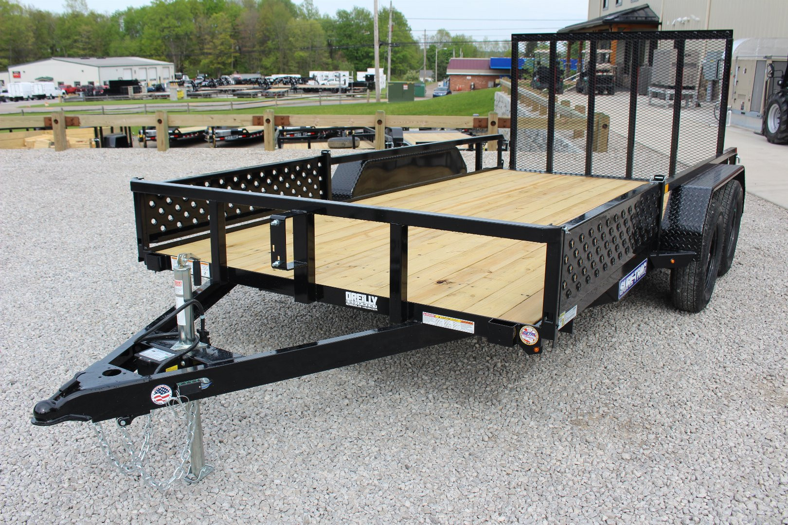New 2025 Sure-Trac 7' x 14' Tandem Axle Tube Top ATV Trailer - 7000# GVW