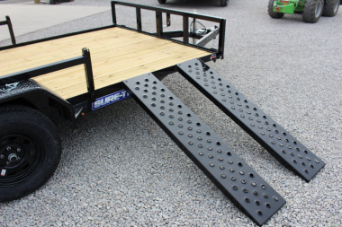 New 2025 Sure-Trac 7' x 14' Tandem Axle Tube Top ATV Trailer - 7000# GVW