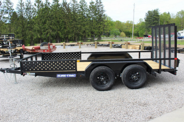New 2025 Sure-Trac 7' x 14' Tandem Axle Tube Top ATV Trailer - 7000# GVW