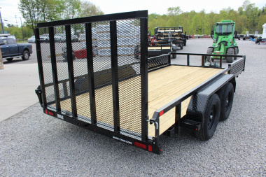 New 2025 Sure-Trac 7' x 14' Tandem Axle Tube Top ATV Trailer - 7000# GVW