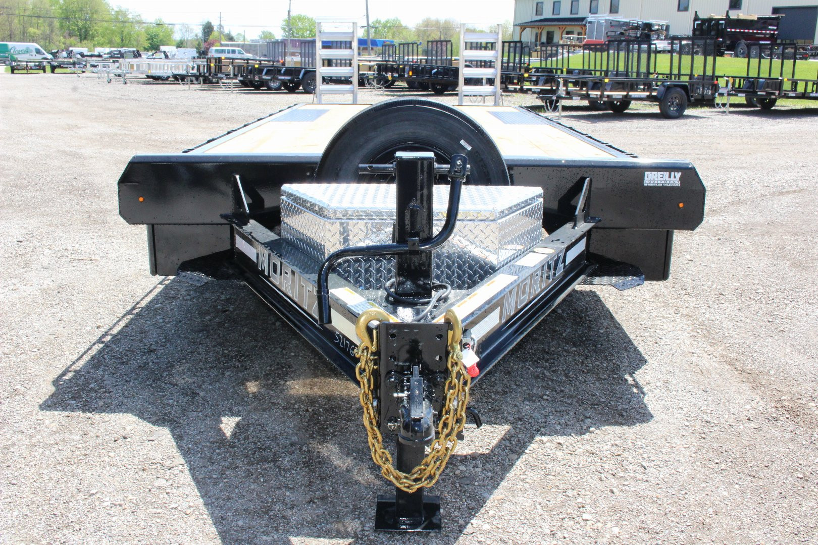 New 2025 Moritz 8' 6" x 20' + 4' Deckover Flatbed w/ Beavertail - Aluminum Ramps - 14,000# GVW