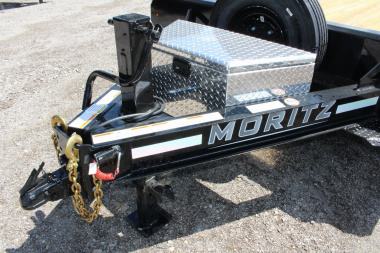 New 2025 Moritz 8' 6" x 20' + 4' Deckover Flatbed w/ Beavertail - Aluminum Ramps - 14,000# GVW