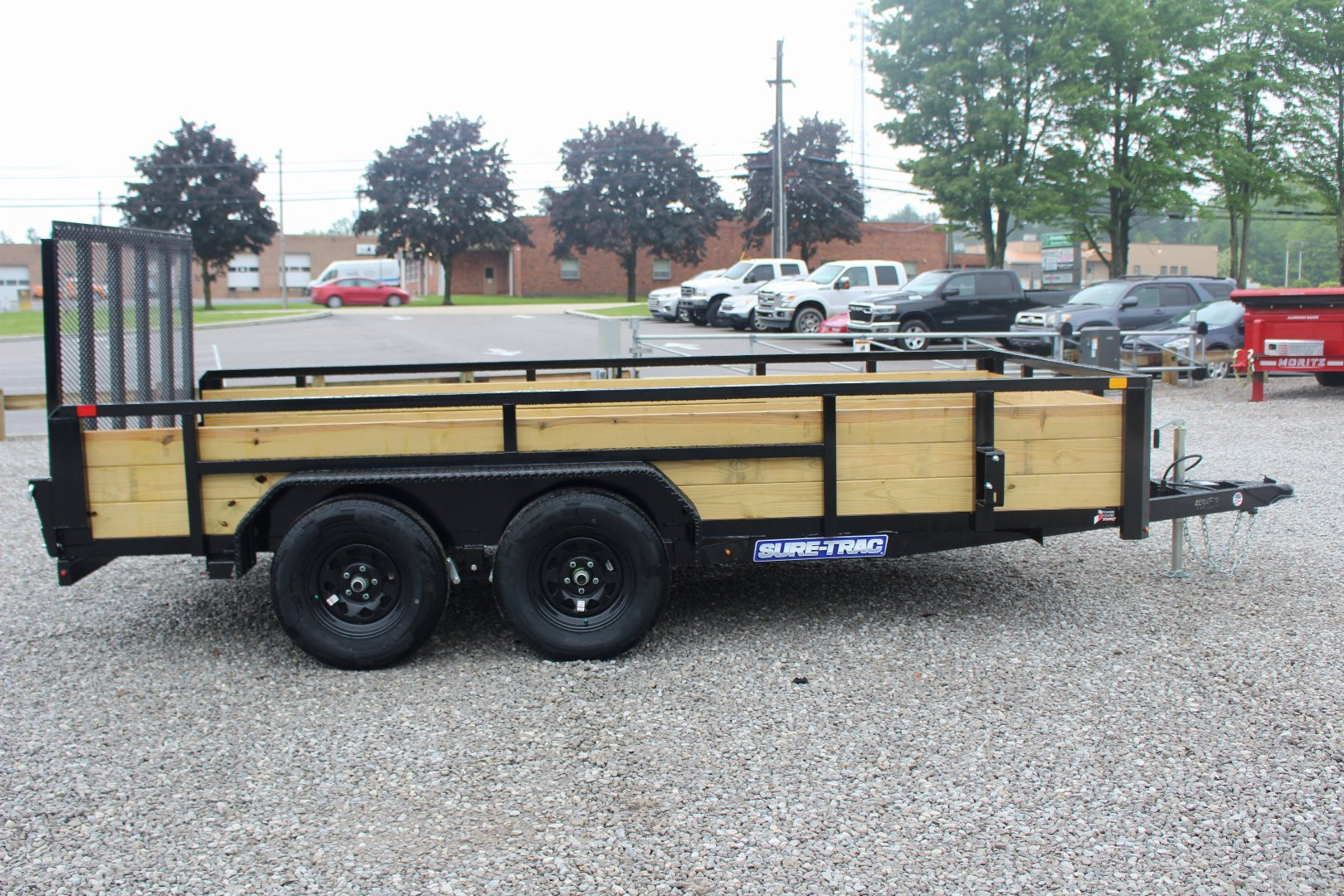 New 2025 Sure-Trac 7' x 14' 3-Board High Side Utility Trailer - 7000# GVW