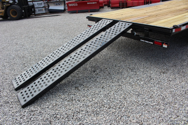 New 2025 Sure-Trac 8.5' x 18' Low Profile Deckover Flatbed Trailer With Steel Ramps - 9900# GVW