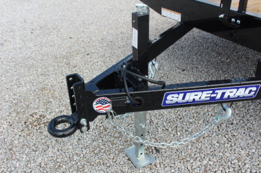 New 2025 Sure-Trac 8.5' x 18' Low Profile Deckover Flatbed Trailer With Steel Ramps - 9900# GVW