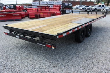 New 2025 Sure-Trac 8.5' x 18' Low Profile Deckover Flatbed Trailer With Steel Ramps - 9900# GVW
