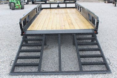 New 2025 Sure-Trac 7' x 16' Tandem Axle Tube Top Landscape Utility Trailer - 10,000# GVW