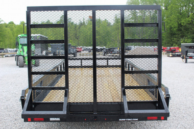New 2025 Sure-Trac 7' x 16' Tandem Axle Tube Top Landscape Utility Trailer - 10,000# GVW