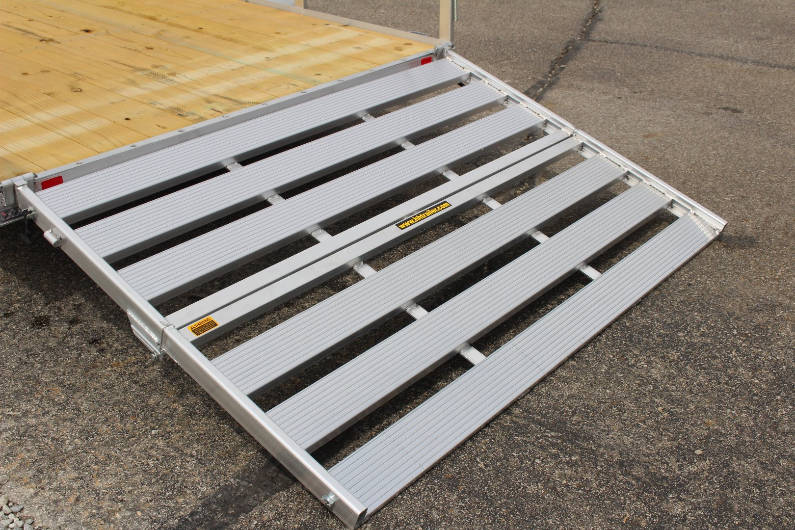 New 2025 H & H 6' 10"  x 16' Aluminum Utility Trailer - BiFold Ramp - 7000# GVW