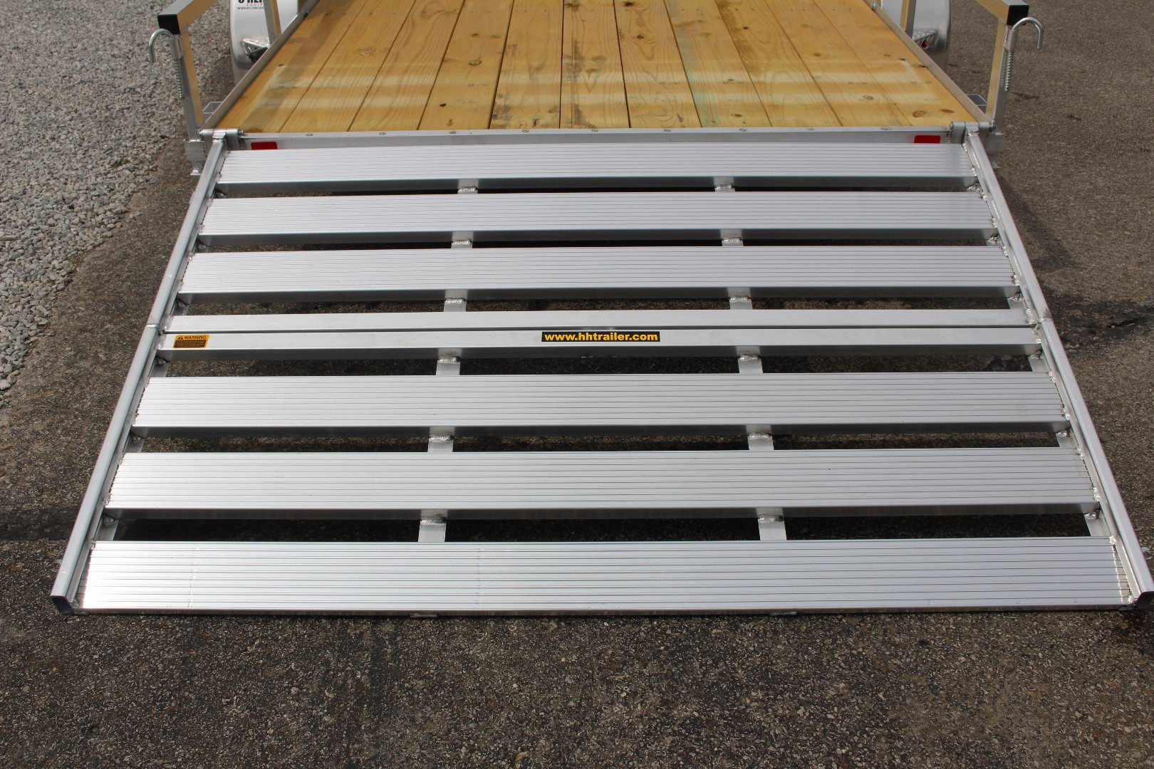 New 2025 H & H 6' 10"  x 16' Aluminum Utility Trailer - BiFold Ramp - 7000# GVW