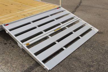 New 2025 H & H 6' 10"  x 16' Aluminum Utility Trailer - BiFold Ramp - 7000# GVW