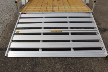 New 2025 H & H 6' 10"  x 16' Aluminum Utility Trailer - BiFold Ramp - 7000# GVW