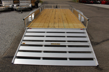 New 2025 H & H 6' 10"  x 16' Aluminum Utility Trailer - BiFold Ramp - 7000# GVW