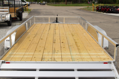New 2025 H & H 6' 10"  x 16' Aluminum Utility Trailer - BiFold Ramp - 7000# GVW