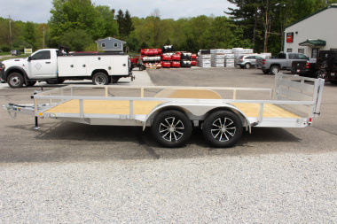 New 2025 H & H 6' 10"  x 16' Aluminum Utility Trailer - BiFold Ramp - 7000# GVW
