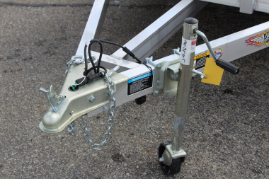 New 2025 H & H  6.4' x 12' Aluminum Utility Trailer - BiFold Ramp - 2990# GVW