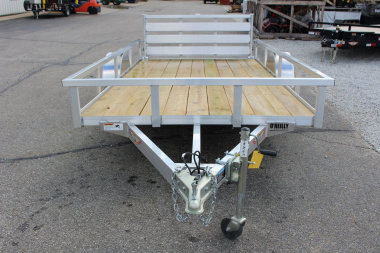 New 2025 H & H  6.4' x 12' Aluminum Utility Trailer - BiFold Ramp - 2990# GVW