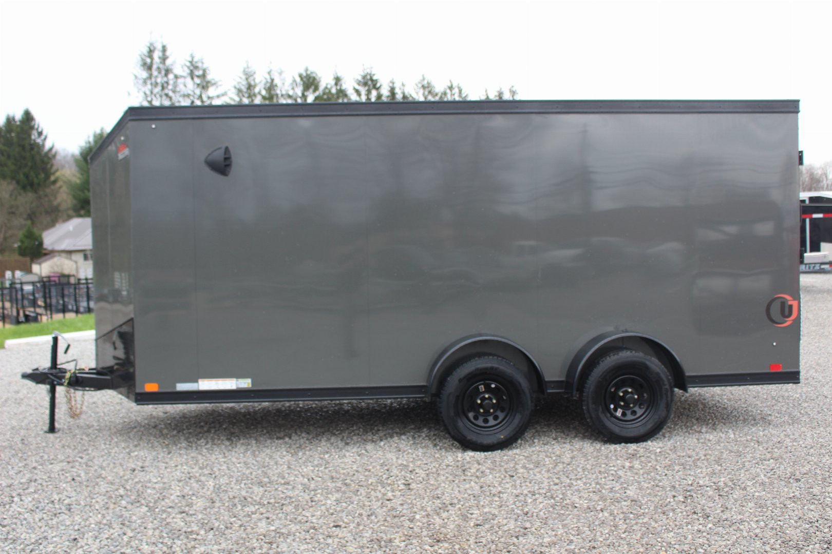 New 2025 United UJ-S 7' x 16' Enclosed Cargo Trailer - 7000# GVW - RAMP DOOR - 6.5' INTERIOR HEIGHT