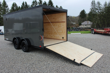 New 2025 United UJ-S 7' x 16' Enclosed Cargo Trailer - 7000# GVW - RAMP DOOR - 6.5' INTERIOR HEIGHT