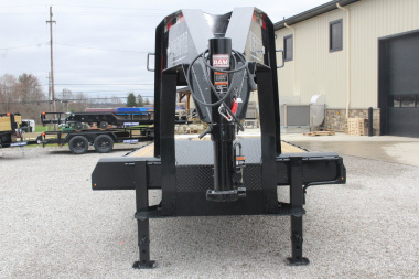 New 2025 Moritz FDGH DT 25' + 5' GOOSENECK Deckover Flatbed Trailer- Full Width Aluminum Ramps- 22900# GVW