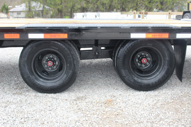 New 2025 Moritz FDGH DT 25' + 5' GOOSENECK Deckover Flatbed Trailer- Full Width Aluminum Ramps- 22900# GVW