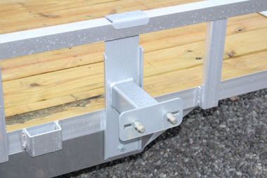 New 2025 H & H 6' 10" x 14' Aluminum Utility Trailer - BiFold Ramp - 7000# GVW