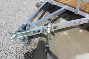 New 2025 H & H 6' 10" x 14' Aluminum Utility Trailer - BiFold Ramp - 2990# GVW