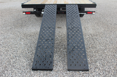New 2025 Sure-Trac 8.5' x 16' Low Profile Deckover Flatbed Trailer With Steel Ramps - 9900# GVW