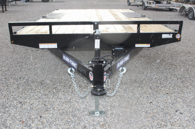 New 2025 Sure-Trac 8.5' x 16' Low Profile Deckover Flatbed Trailer With Steel Ramps - 9900# GVW