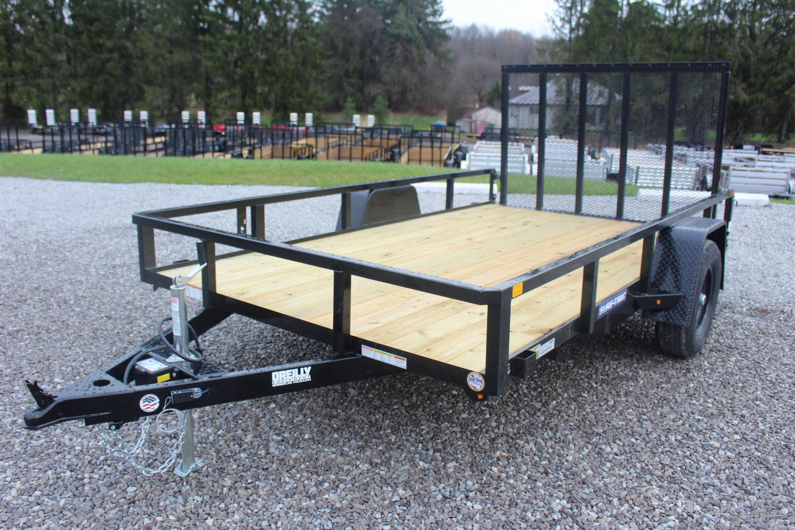 New 2025 Sure-Trac 7' x 12' Single Axle Tube Top Utility Trailer - 5000# GVW