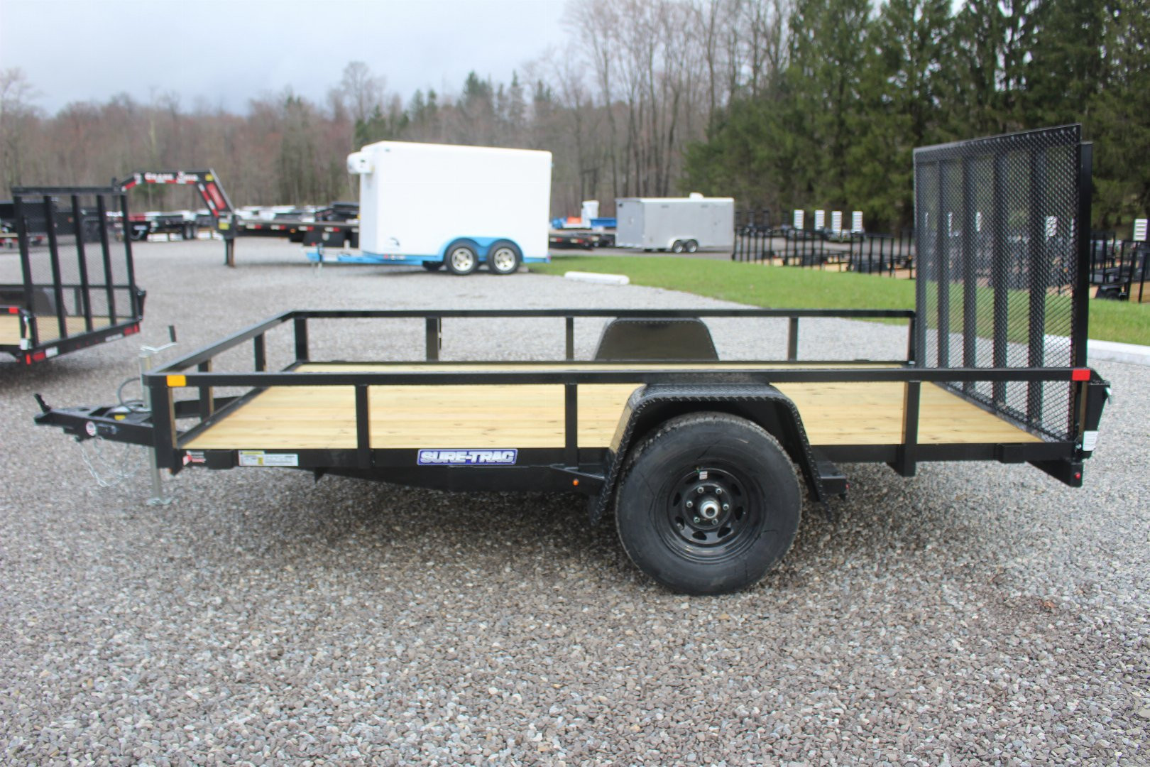 New 2025 Sure-Trac 7' x 12' Single Axle Tube Top Utility Trailer - 5000# GVW