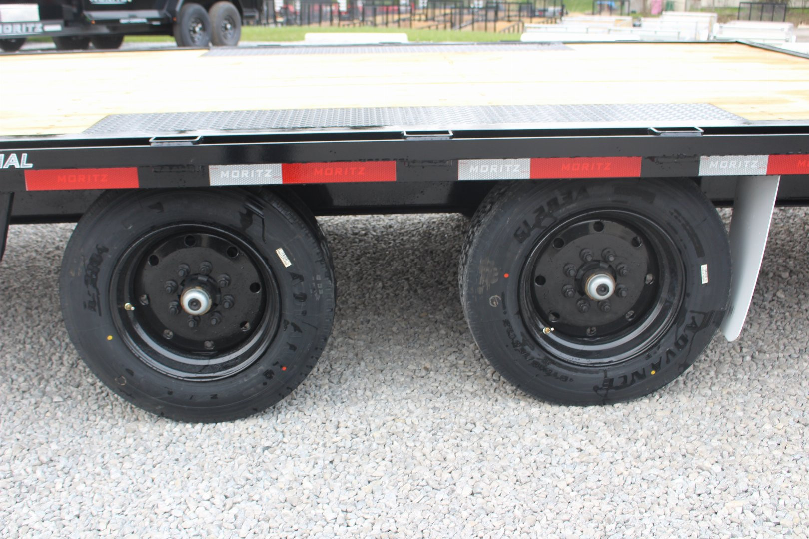 New 2025 Moritz 8' 6" x 20' + 4' Deckover Flatbed w/ Beavertail - Aluminum Ramps - 16,000# GVW