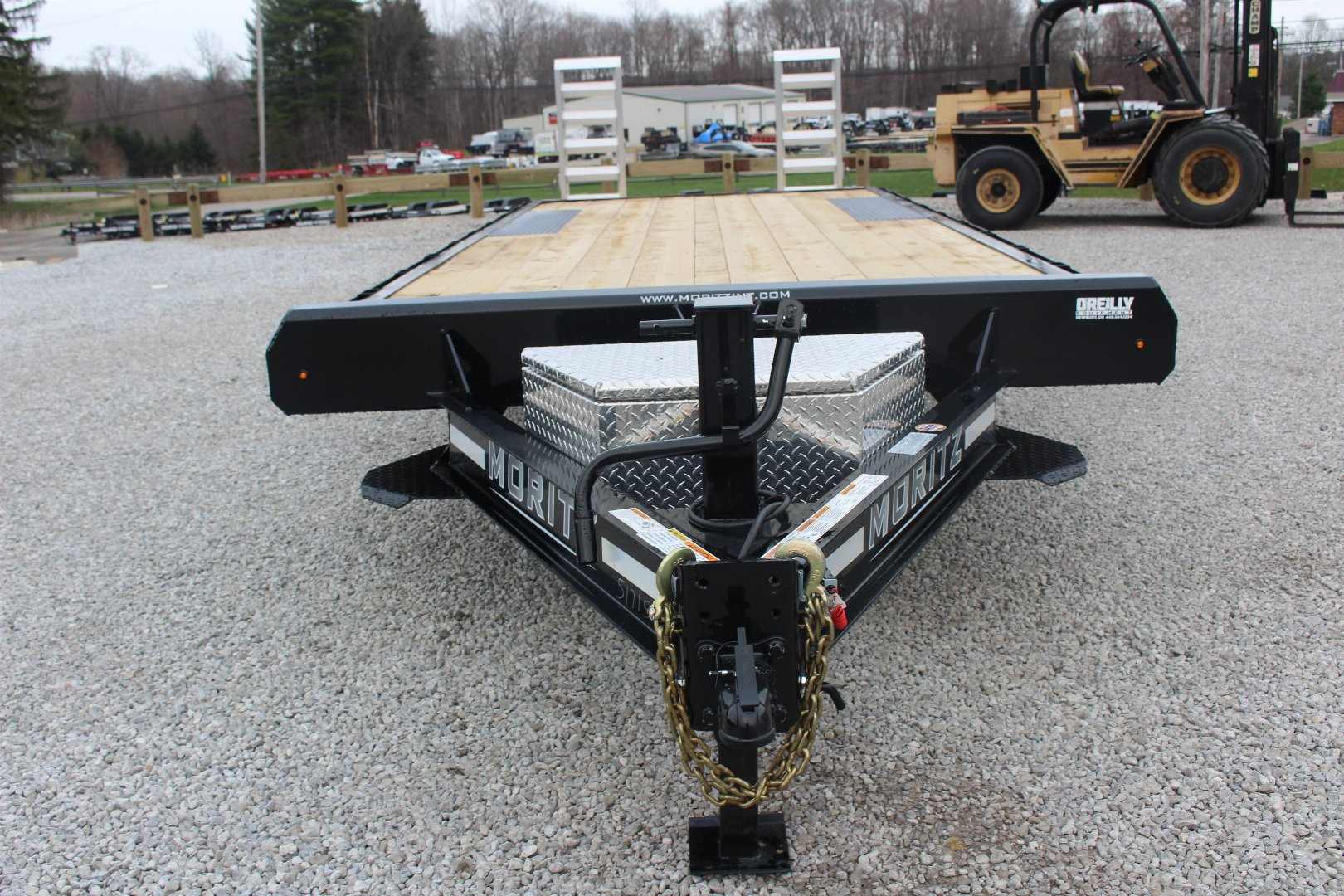 New 2025 Moritz 8' 6" x 20' + 4' Deckover Flatbed w/ Beavertail - Aluminum Ramps - 16,000# GVW
