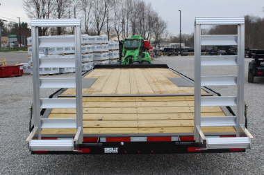 New 2025 Moritz 8' 6" x 20' + 4' Deckover Flatbed w/ Beavertail - Aluminum Ramps - 16,000# GVW