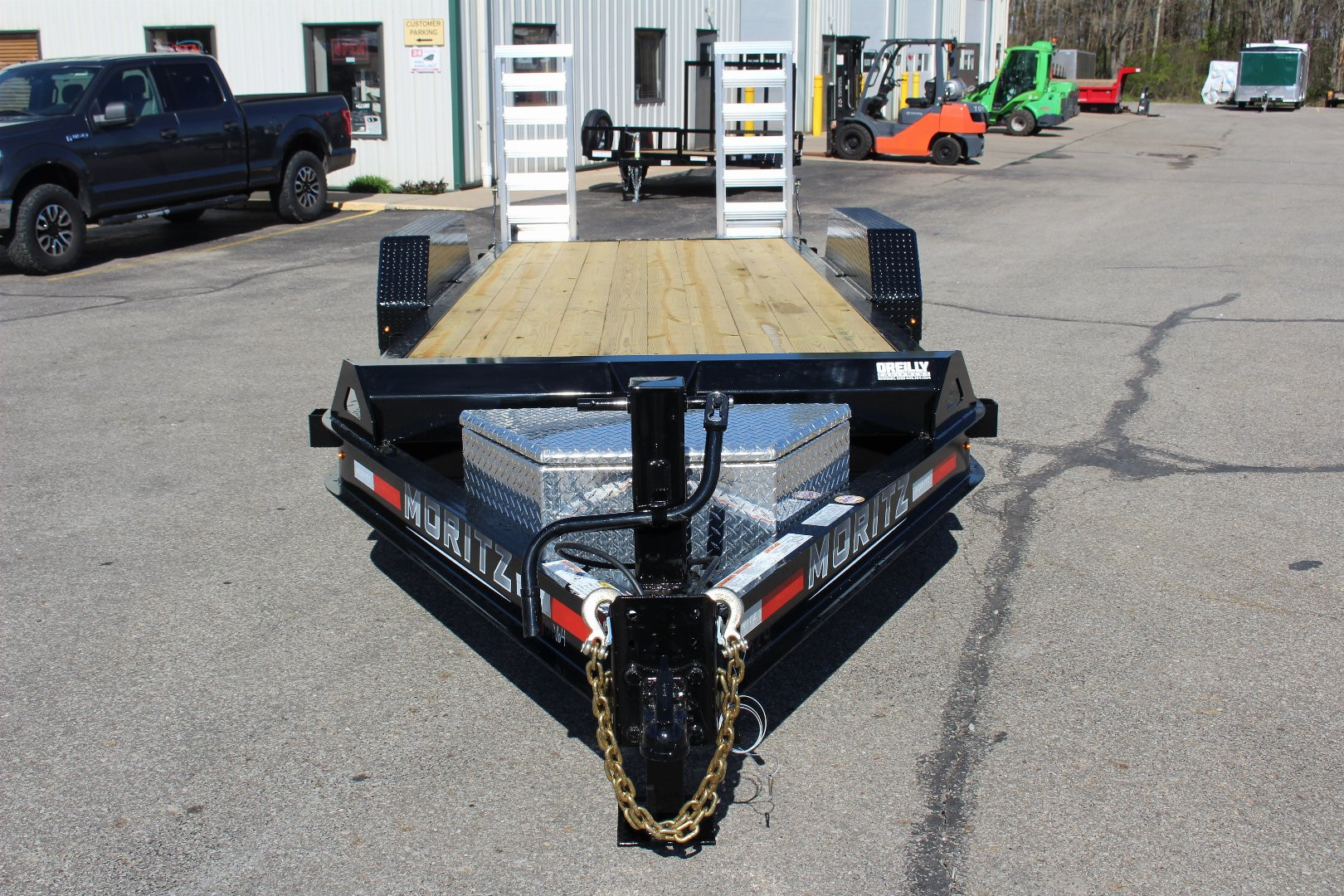 New 2025 Moritz ELBH 7' x 20' Low Pro - Aluminum Ramps - Equipment Trailer - 14000# GVW