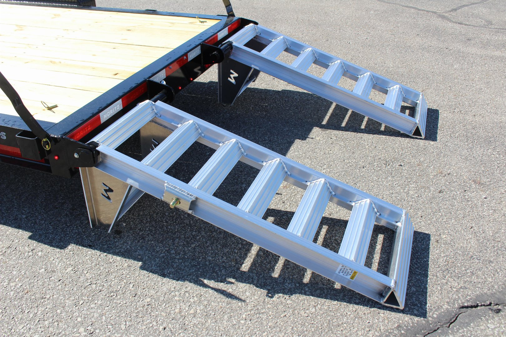 New 2025 Moritz ELBH 7' x 20' Low Pro - Aluminum Ramps - Equipment Trailer - 14000# GVW