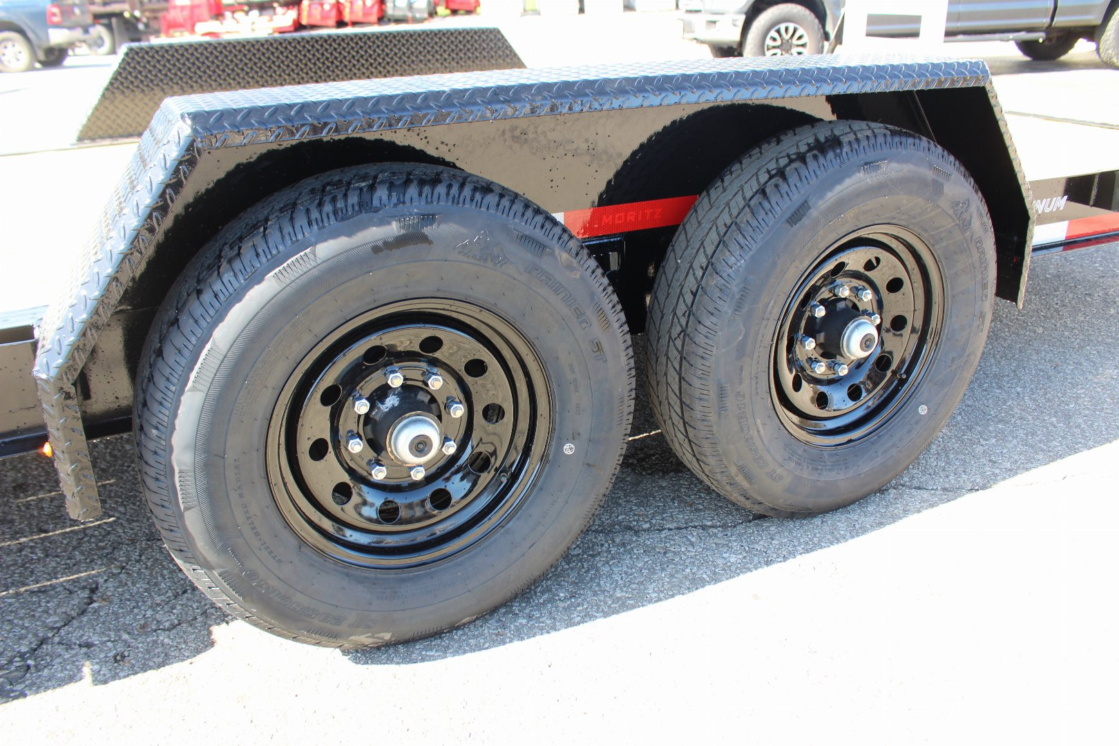 New 2025 Moritz ELBH 7' x 20' Low Pro - Aluminum Ramps - Equipment Trailer - 14000# GVW