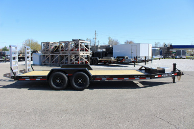 New 2025 Moritz ELBH 7' x 20' Low Pro - Aluminum Ramps - Equipment Trailer - 14000# GVW