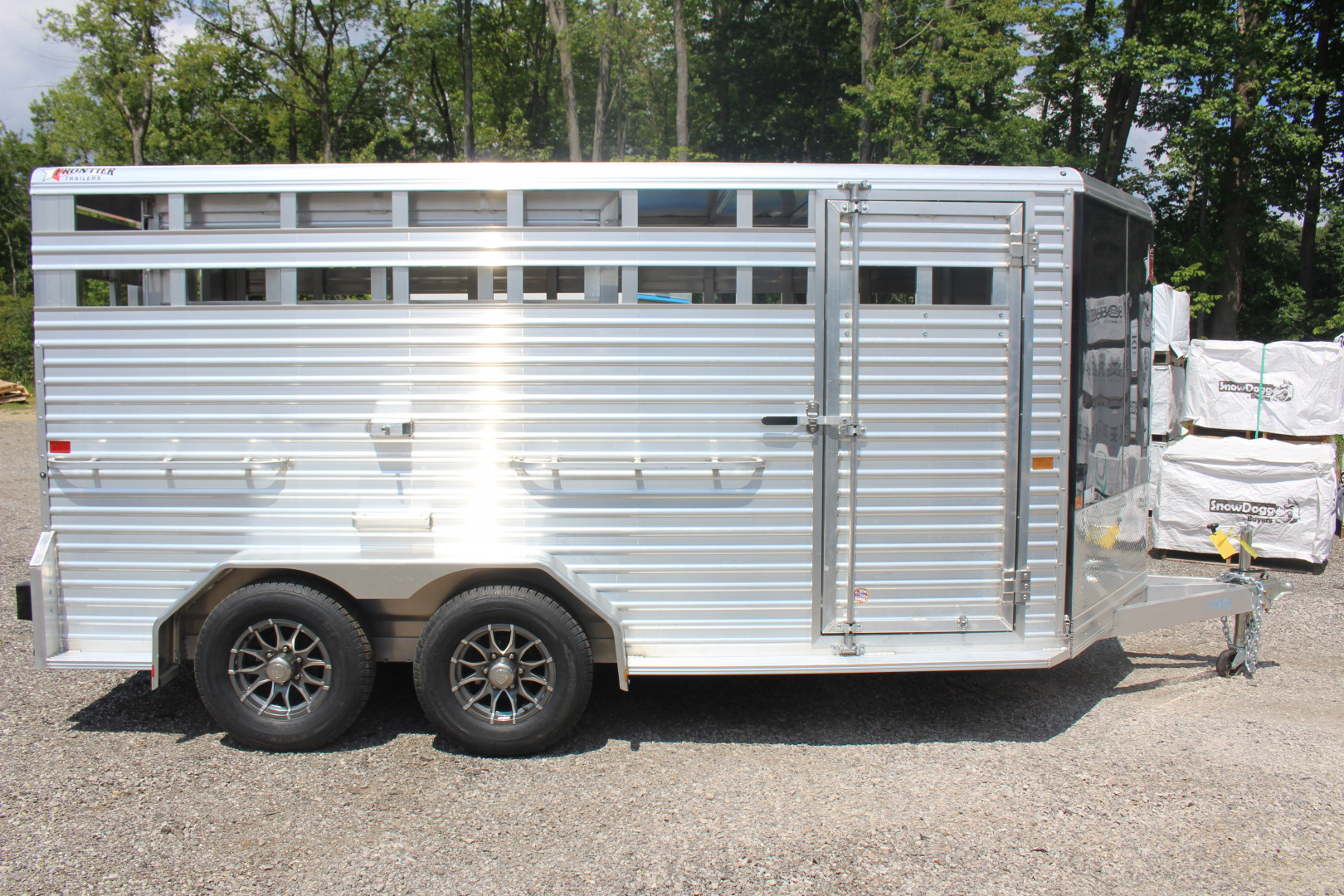 New 2025 Frontier Trailers 7' x 16' Livestock Trailer - 9990# GVW