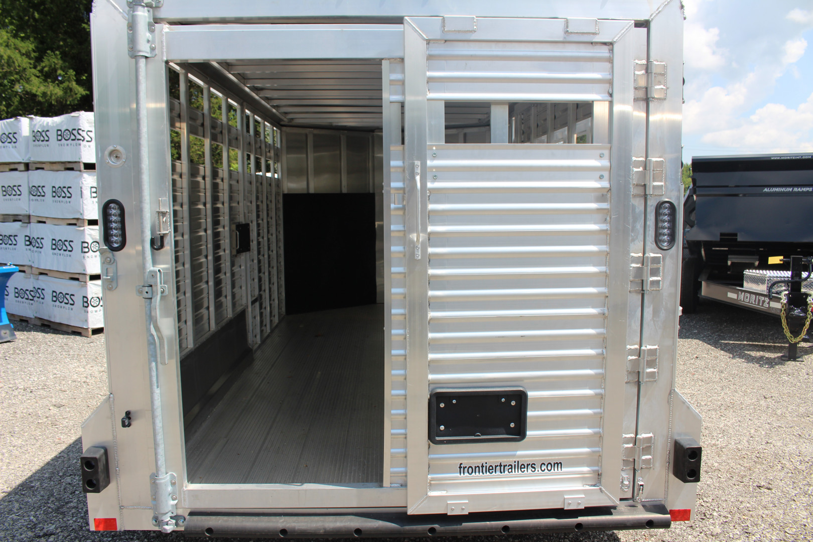 New 2025 Frontier Trailers 7' x 16' Livestock Trailer - 9990# GVW